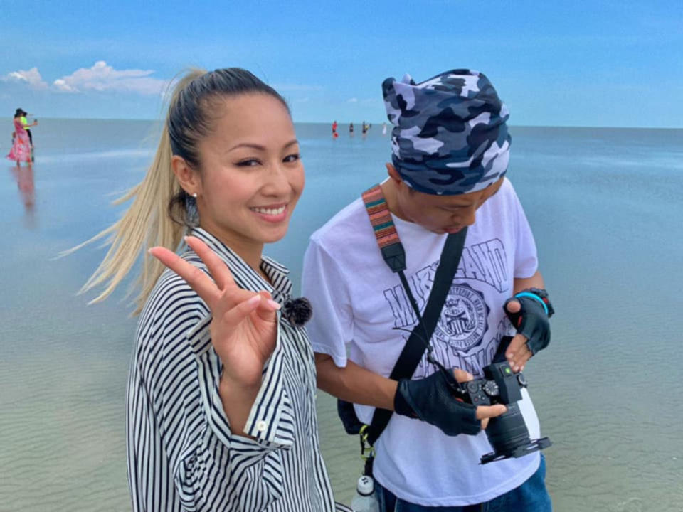 Stephanie Cheng was in Malaysia to film the travel programme,"Beautivels".