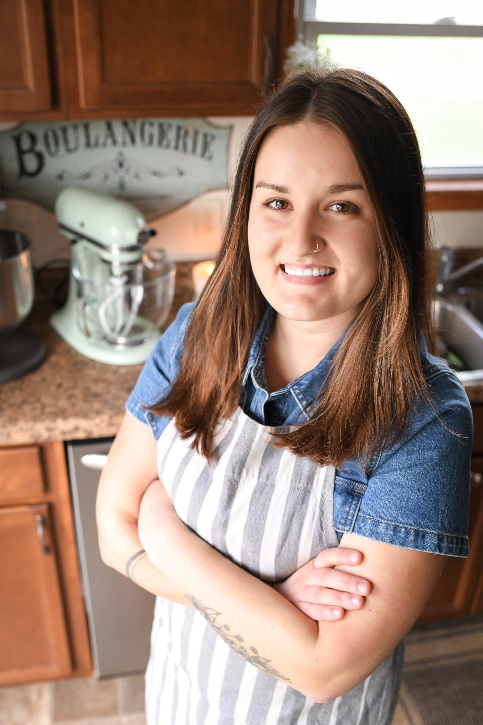 Sugar cookie business Haley Tushaus has a kitchen for her baking in downtown Menomonee Falls. Her business is called Lucky One Baking Co.