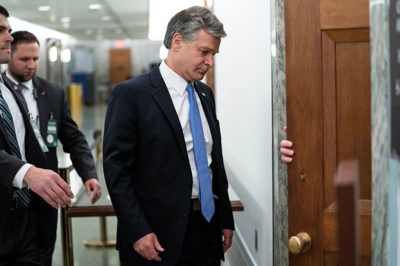 FBI Director Wray testifies before Senate Appropriations Subcommittee in Washington