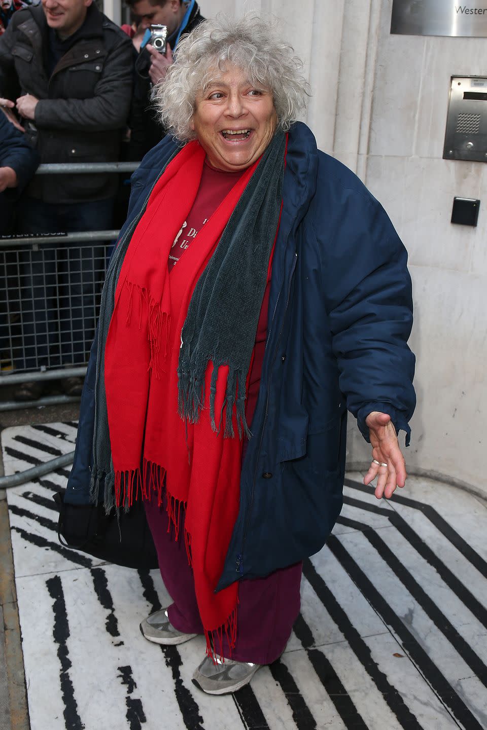 miriam margolyes outside the bbc