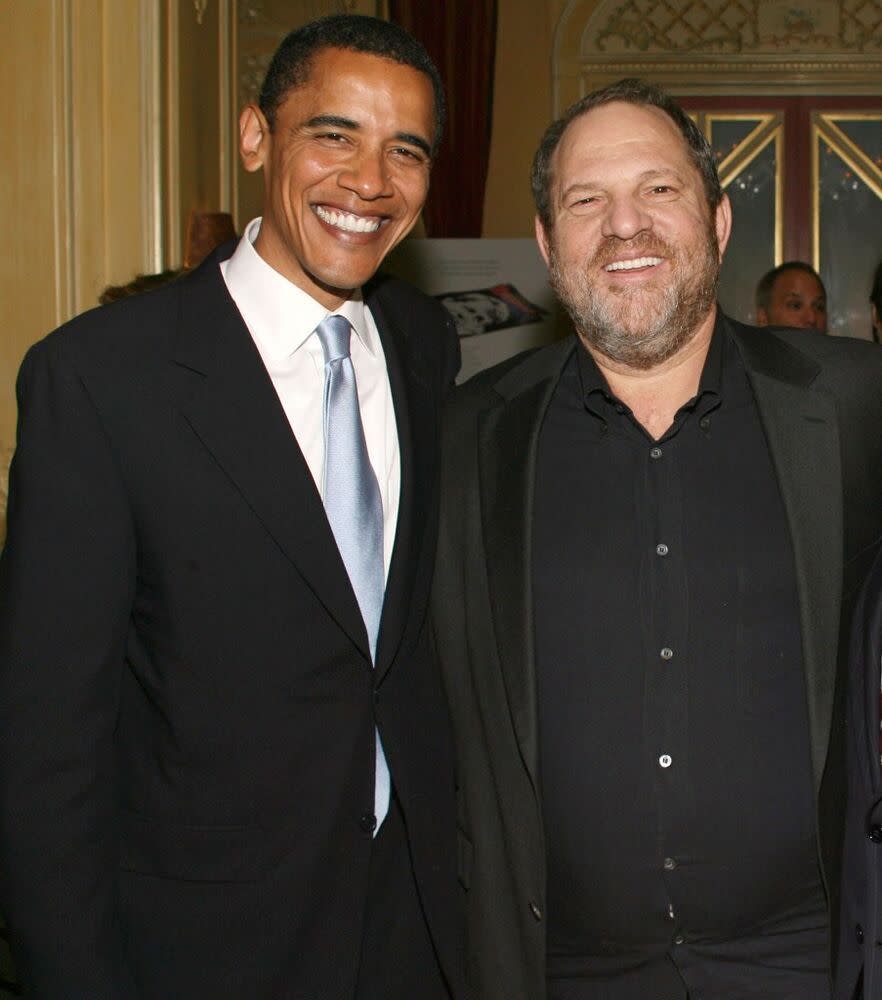 Former President Barack Obama (left) and Harvey Weinstein | Sylvain Gaboury/FilmMagic