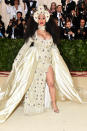 <p>It was Cardi B’s first Met Gala and she proved she was worthy of an invite, dressing her baby bump in custom Moschino. [Photo: Getty] </p>