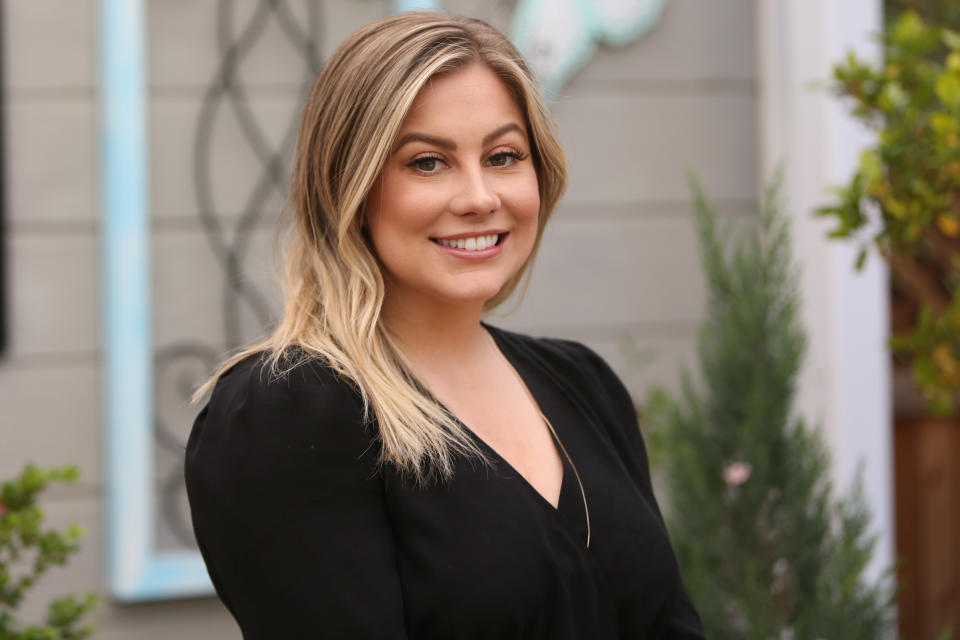 Olympic Gymnast Shawn Johnson visits Hallmark's "Home & Family" at Universal Studios Hollywood on April 24, 2019 in Universal City, California. (Photo by Paul Archuleta/Getty Images)