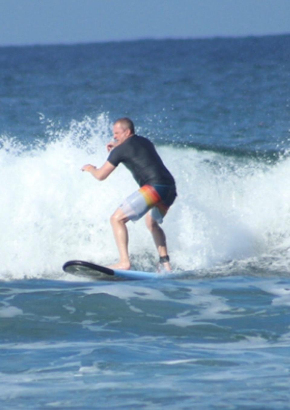 John Jay-East Fishkill baseball coach Eric Frink was introduced to surfing several years ago by Matt Hillis, the Fox Lane baseball coach with whom he has become close friends. Their families vacation together each year and surf in Puerto Rico.