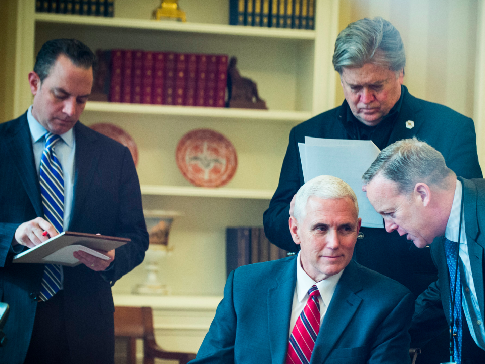 mike pence michael flynn steve bannon reince priebus