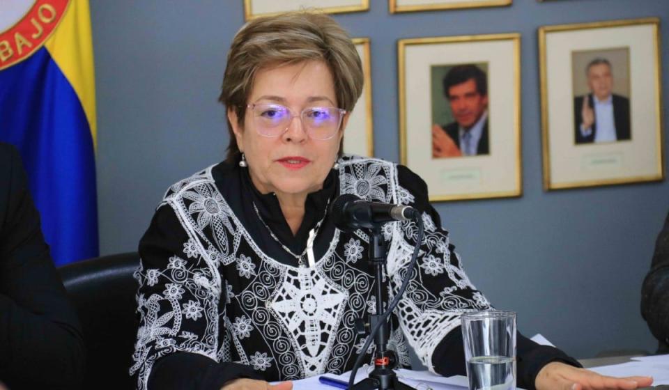 Gloria Inés Ramirez, ministra de Trabajo de Colombia. Foto: MinTrabajo.