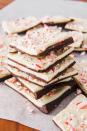 <p>Peppermint bark is THE <a href="https://www.delish.com/holiday-recipes/christmas/g1706/homemade-christmas-candy-recipes/" rel="nofollow noopener" target="_blank" data-ylk="slk:Christmas candy;elm:context_link;itc:0;sec:content-canvas" class="link ">Christmas candy</a> we cannot wait to get our hands on every holiday season. Luckily for you, you can make a batch in just 10 minutes flat.</p><p>Get the <strong><a href="https://www.delish.com/holiday-recipes/christmas/a24882732/homemade-peppermint-bark-recipe/" rel="nofollow noopener" target="_blank" data-ylk="slk:Peppermint Bark recipe;elm:context_link;itc:0;sec:content-canvas" class="link ">Peppermint Bark recipe</a></strong>.</p>