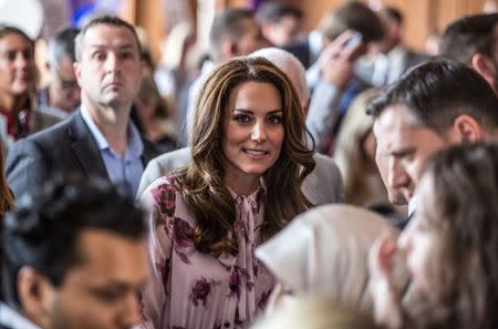 Britain's Kate, The Duchess of Cambridge prepares to speak at a reception of the mental health charity "Heads together" on world mental health day in London, Britain October 10, 2016. REUTERS/Richard Pohle/Pool