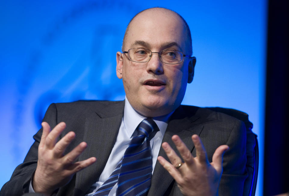 Hedge fund manager Steven A. Cohen, founder and chairman of SAC Capital Advisors, responds to a question during a one-on-one interview session at the SkyBridge Alternatives (SALT) Conference in Las Vegas, Nevada May 11, 2011. Cohen, whose SAC Capital Advisors has drawn scrutiny from prosecutors probing insider trading, said his firm has and will cooperate with all government investigations. REUTERS/Steve Marcus (UNITED STATES - Tags: BUSINESS HEADSHOT)