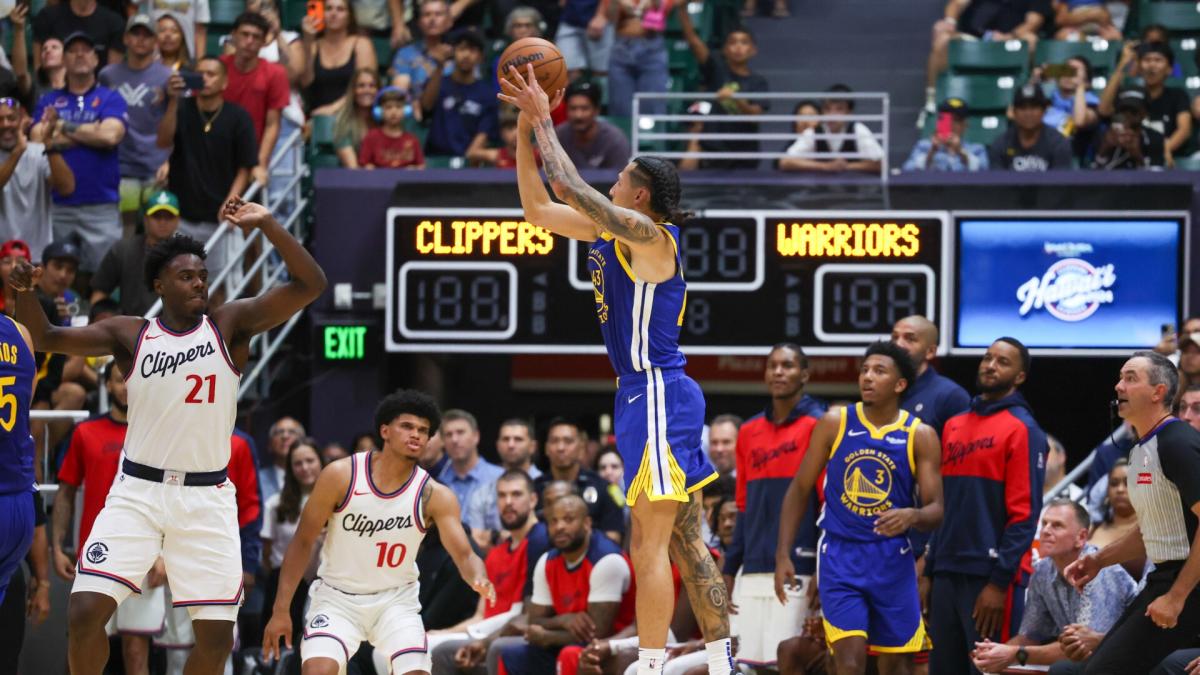 Watch Lindy Waters drain buzzer-beating 3, lifts Warriors past Clippers