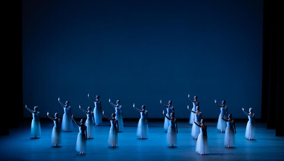 Miami City Ballet Dancers in "Serenade," choreographed by George Balanchine.