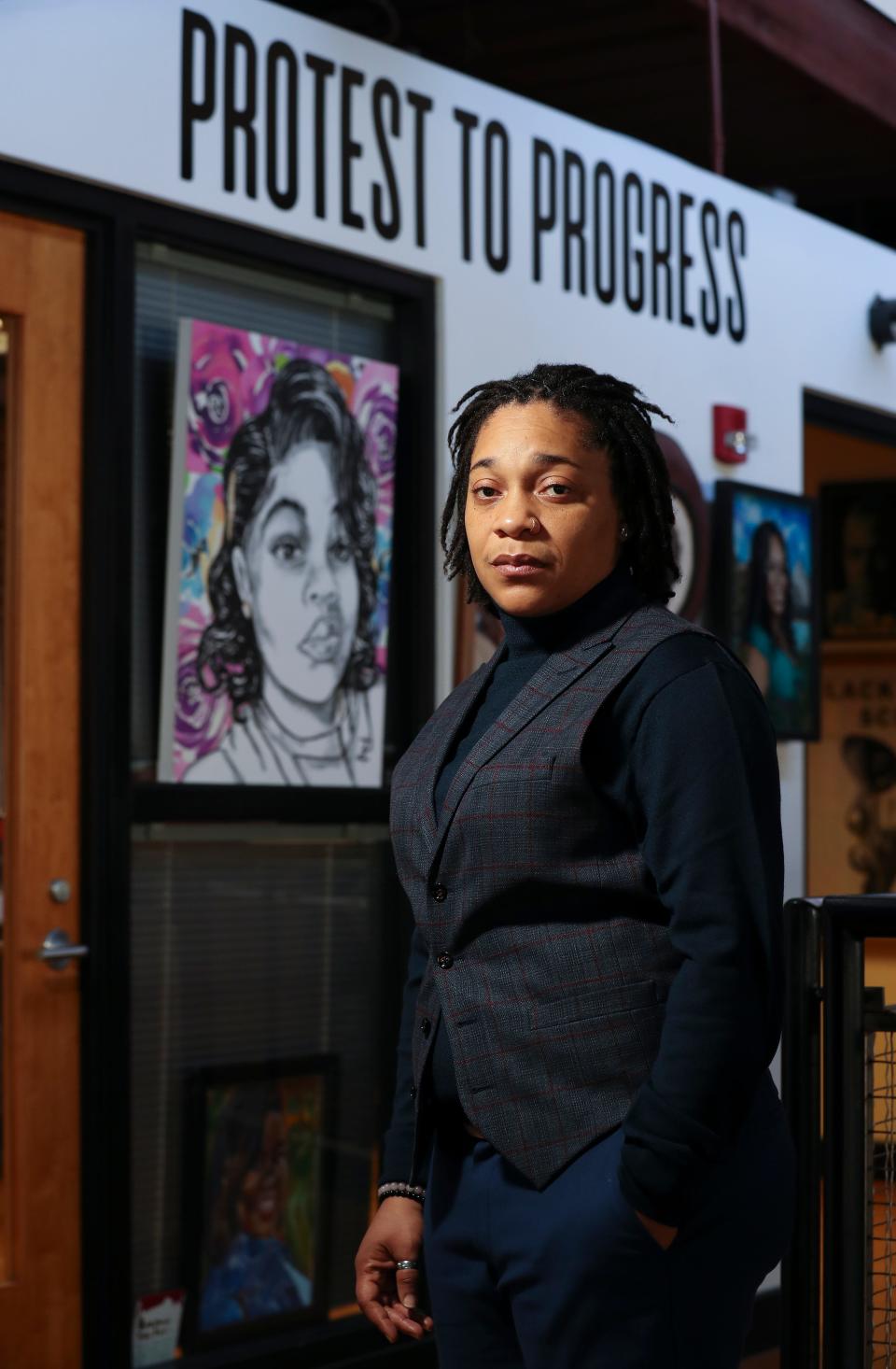 Activist Keturah Herron is a candidate for Kentucky state representative.  As a member of the Kentucky ACLU, she was instrumental in advocating for Breonna's Law in the state and has been selected as the Kentucky honoree for USA TODAY's Women of the Year. She was standing in the Roots 101 Museum in Louisville, Ky. on Jan. 26, 2022