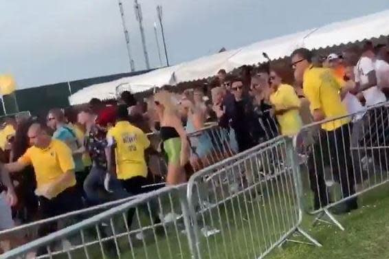 We Are FSTVL: Horrifying footage shows revellers scream as they rush into crowded London event after queuing for three hours to get in