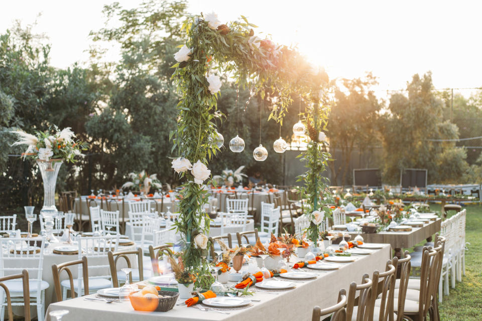 table setting for a wedding reception