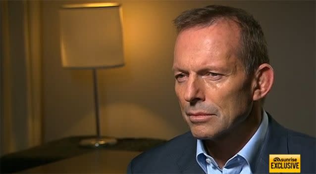 Tony Abbott has not ruled out a return to the frontbench. Photo: 7 News