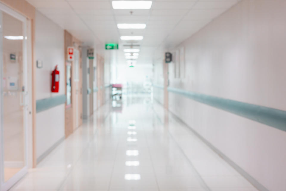 empty hospital hallway