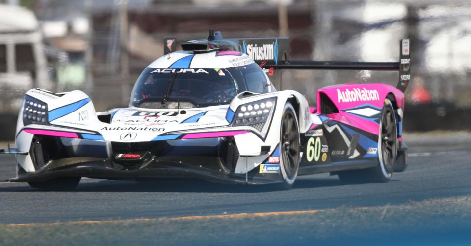 The No. 60 Acura of Meyer Shank Racing, with Tom Blomqvist in the cockpit, was fastest in Friday's opening practice ahead of next week's Rolex 24.