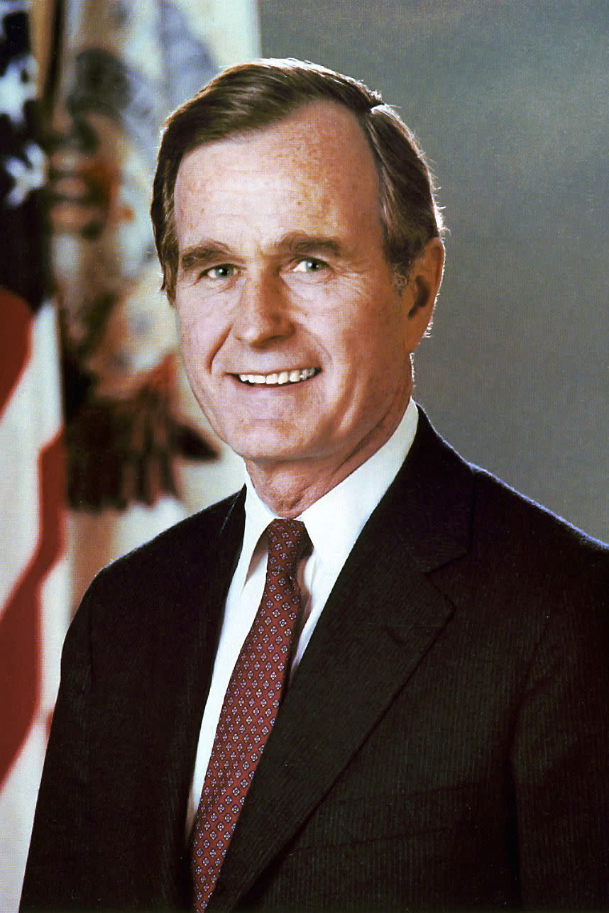George H.W. Bush once shaved his head.