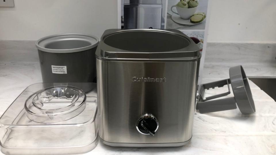 Cuisinart Pure Indulgence with parts around the box