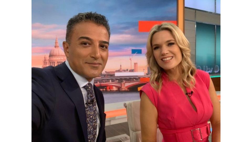 Adil Ray and Charlotte Hawkins on GMB