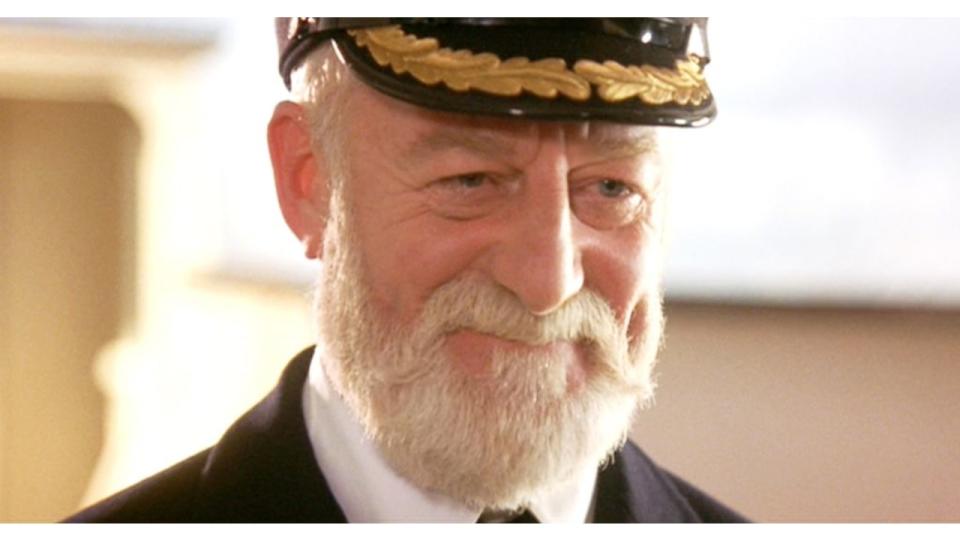 Bernard Hill as Captain Edward James Smith in Titanic