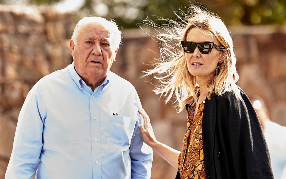 Amancio Ortega with daughter Marta - fotopress/Getty Images