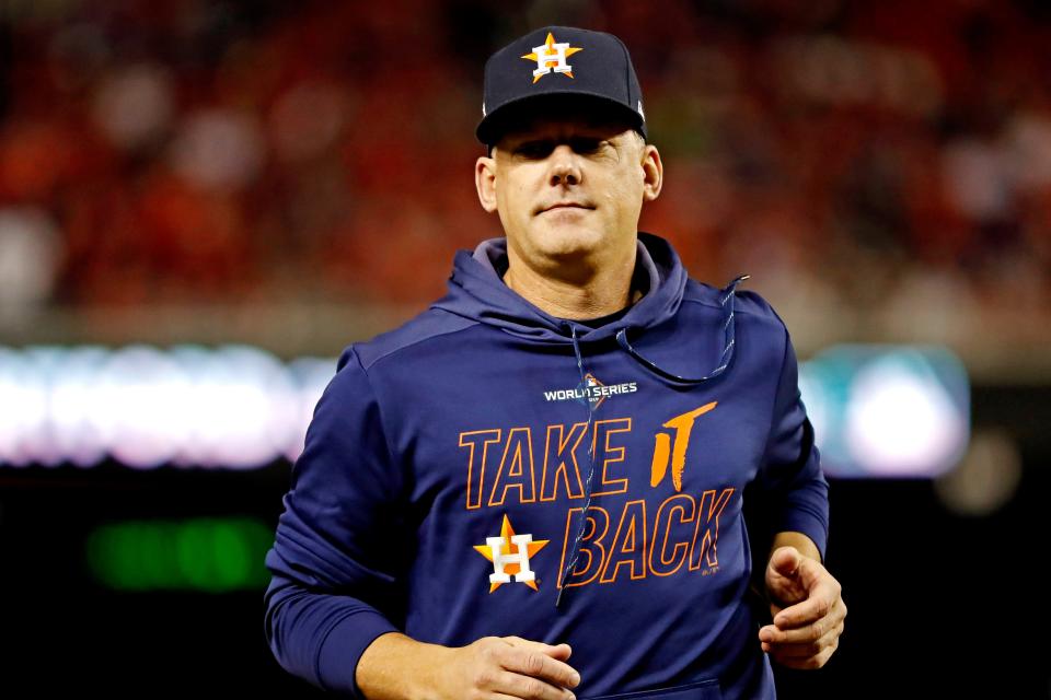 A.J. Hinch was suspended and then fired on Jan. 18 by the Astros for his involvement in the 2017 cheating scandal.