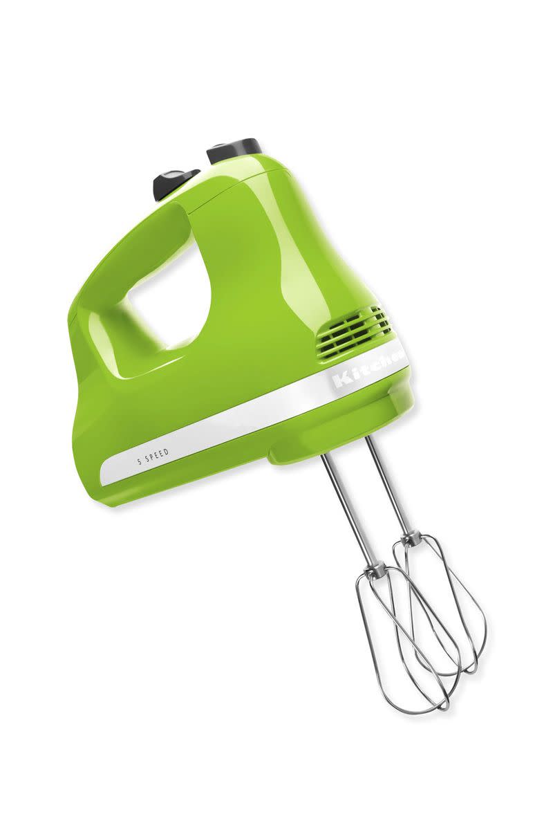 Mixer, Green, Small appliance, Whisk, Kitchen appliance, Home appliance, 