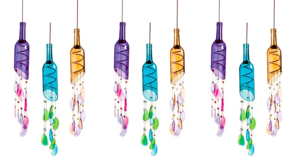 These unique wind chimes will look beautiful in someone's yard.