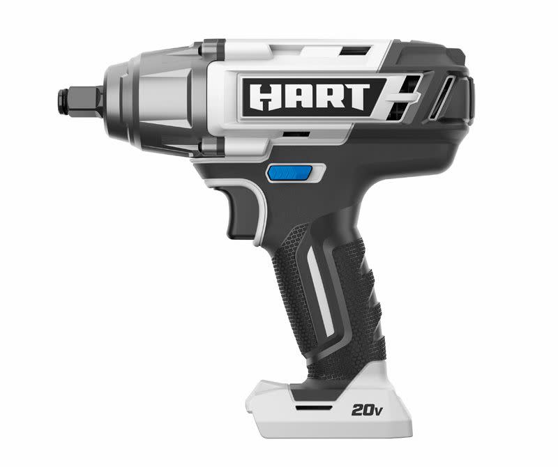 <p><a href="https://go.redirectingat.com?id=74968X1596630&url=https%3A%2F%2Fwww.walmart.com%2Fip%2FHART-20-Volt-Cordless-1-2-inch-Impact-Wrench-Battery-Not-Included%2F282480897&sref=https%3A%2F%2Fwww.popularmechanics.com%2Fhome%2Ftools%2Freviews%2Fg2028%2Fthe-best-impact-wrenches%2F" rel="nofollow noopener" target="_blank" data-ylk="slk:Shop Now;elm:context_link;itc:0;sec:content-canvas" class="link ">Shop Now</a></p><p>20-Volt 1/2-Inch Impact Wrench</p><p>walmart.com</p><p>$98.00</p>