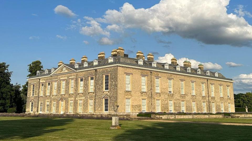 a view of Althorp House 