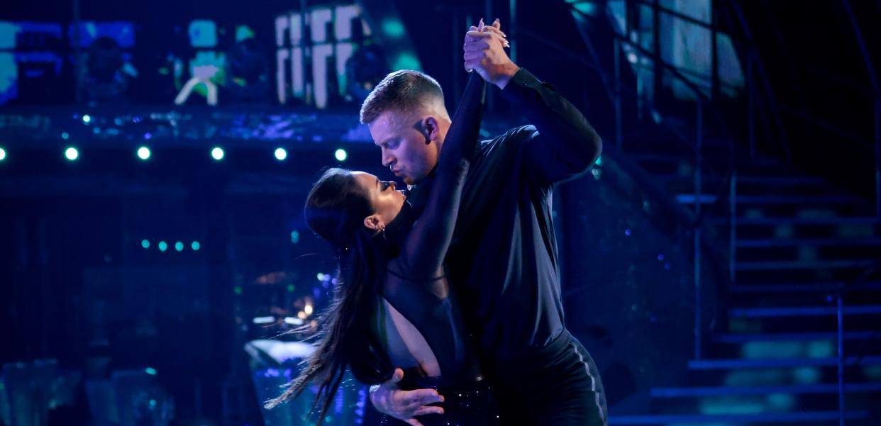 Adam Peaty has addressed speculation he almost kissed Katya Jones on the 'Strictly' dancefloor. (BBC)