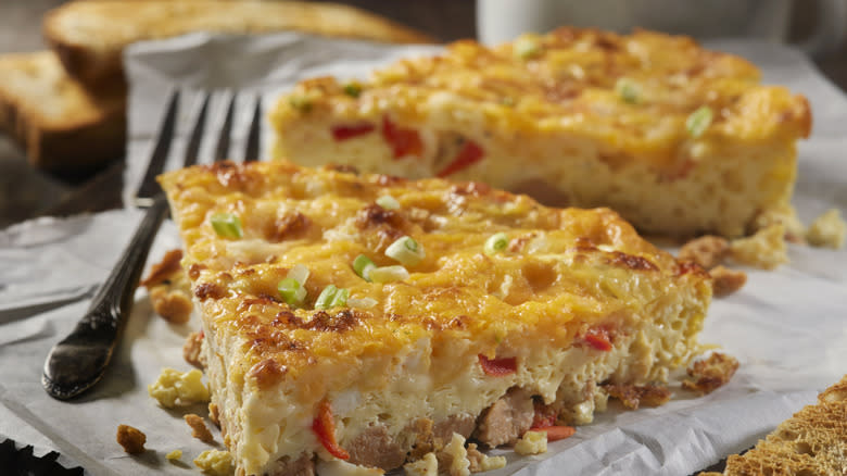 Breakfast casserole with veggies