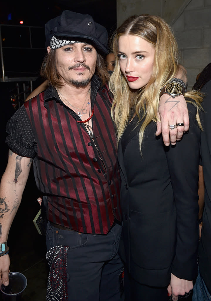 5. Amber Heard files for divorce from Johnny Depp and accuses him of domestic violence