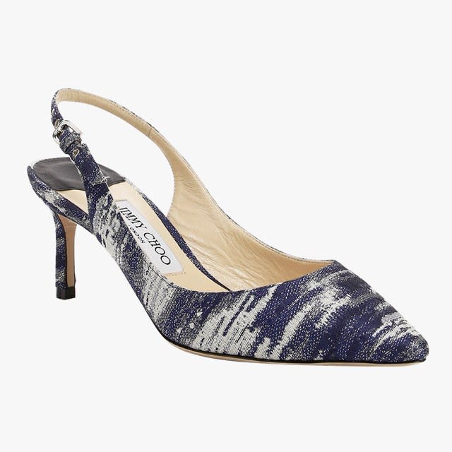 Jimmy Choo Erin kitten-heel pumps, $725, saks.com