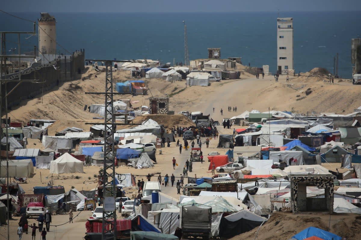 A camp for displaced people in Rafah (AFP/Getty)