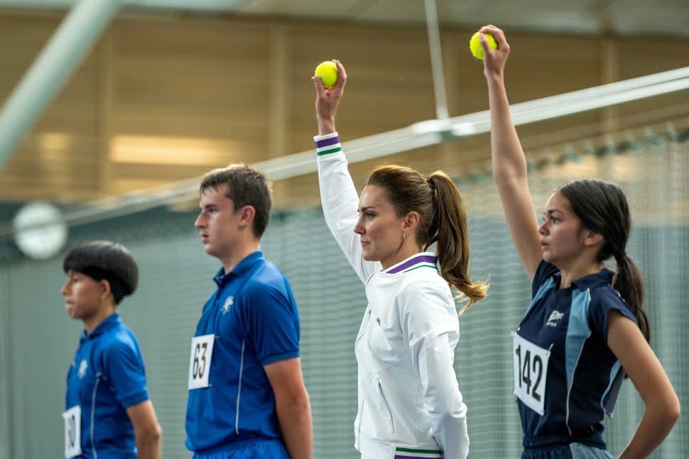 Kate Middleton Joins Youth Training to Be Ball Boys and Girls