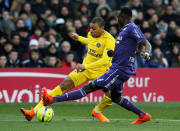 Soccer Football - Ligue 1 - Toulouse vs Paris St Germain - Stadium Municipal de Toulouse, Toulouse, France - February 10, 2018 Paris Saint-Germain’s Kylian Mbappe in action REUTERS/Regis Duvignau