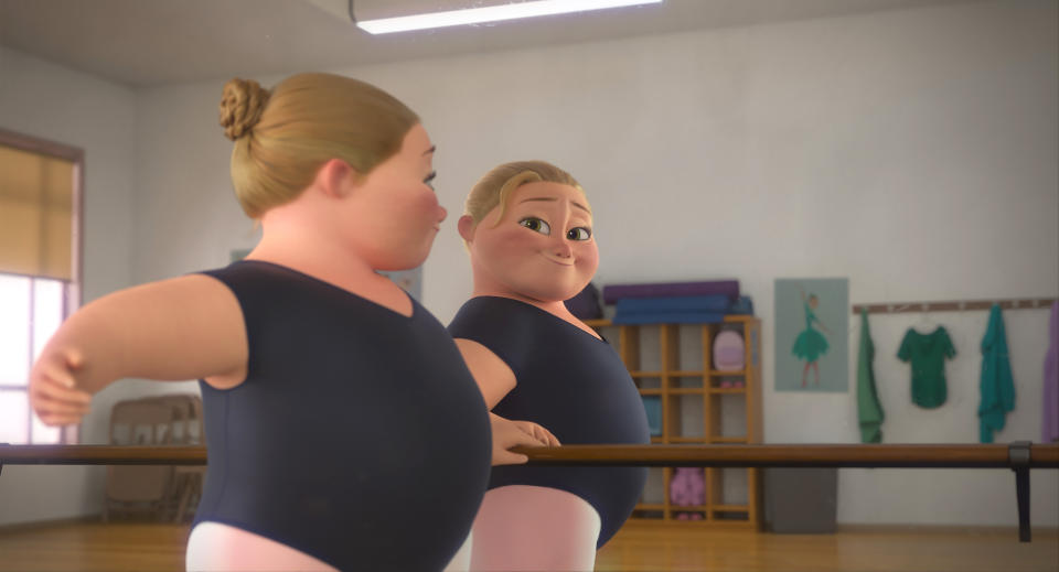 Disney introduced its first visibly fat heroine in the short film 