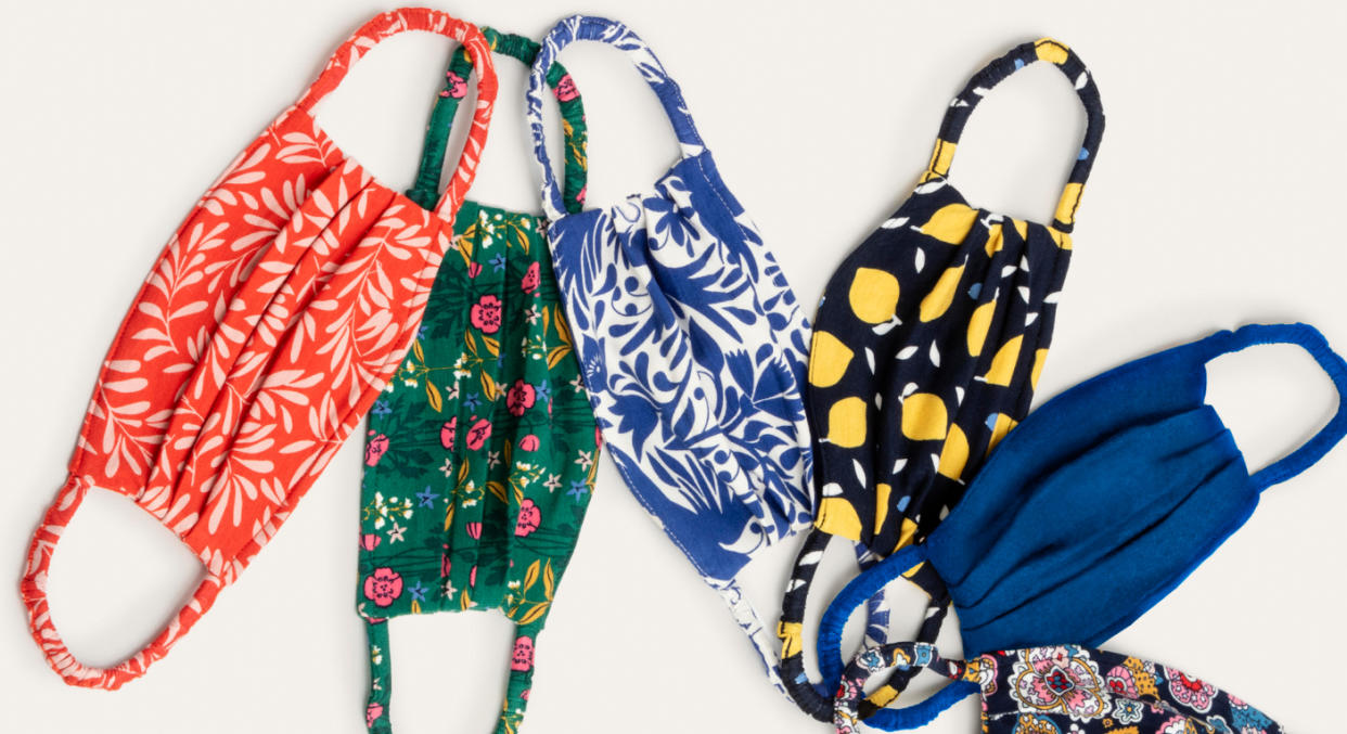 The British high street store has added several new designs to its face mask collection. (Boden)