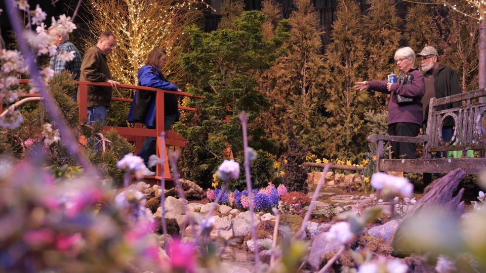 Visitors view one of the gardens at the 2023 Dispatch Spring Home & Garden Show presented by Ohio Mulch. This year's event will take place Feb. 17-25.