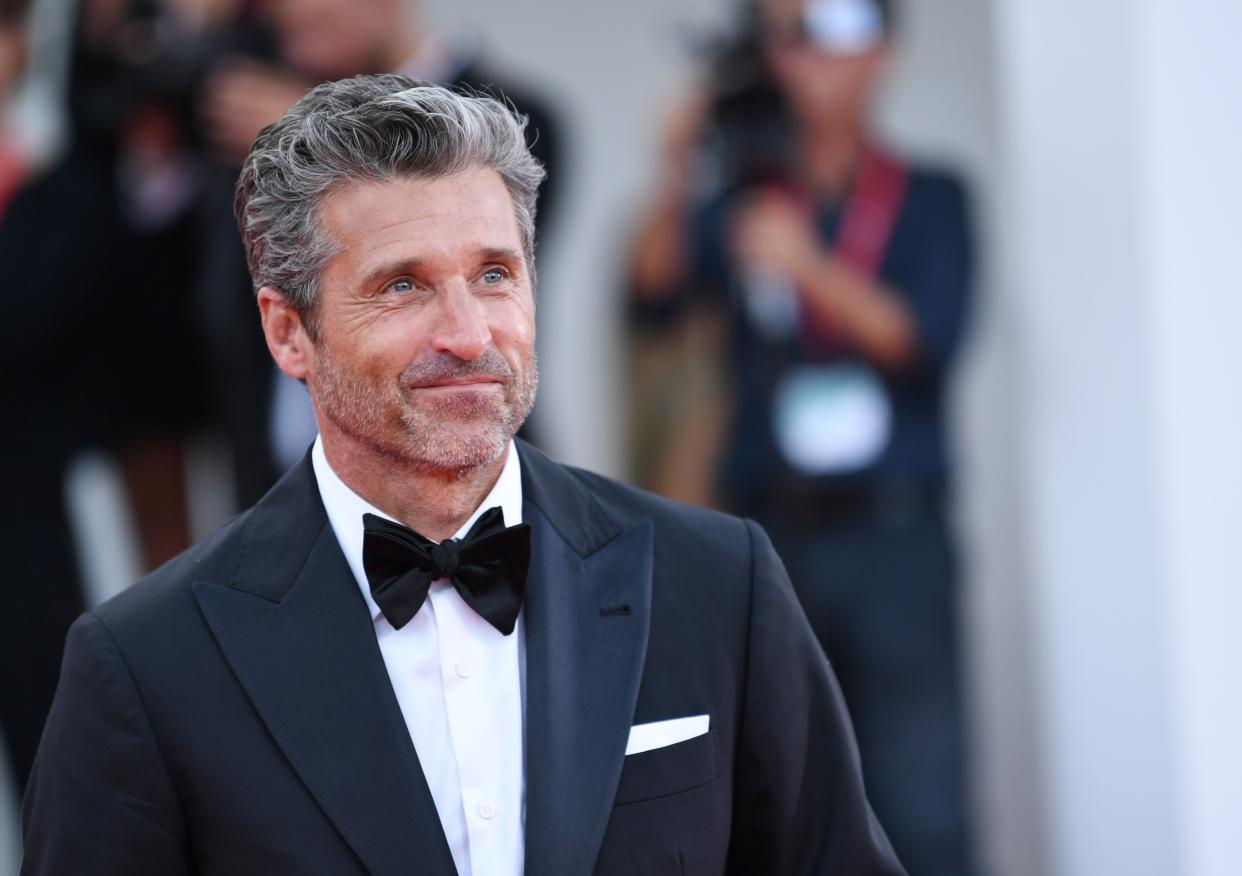 Actor Patrick Dempsey poses on the red carpet for the premiere of the film 