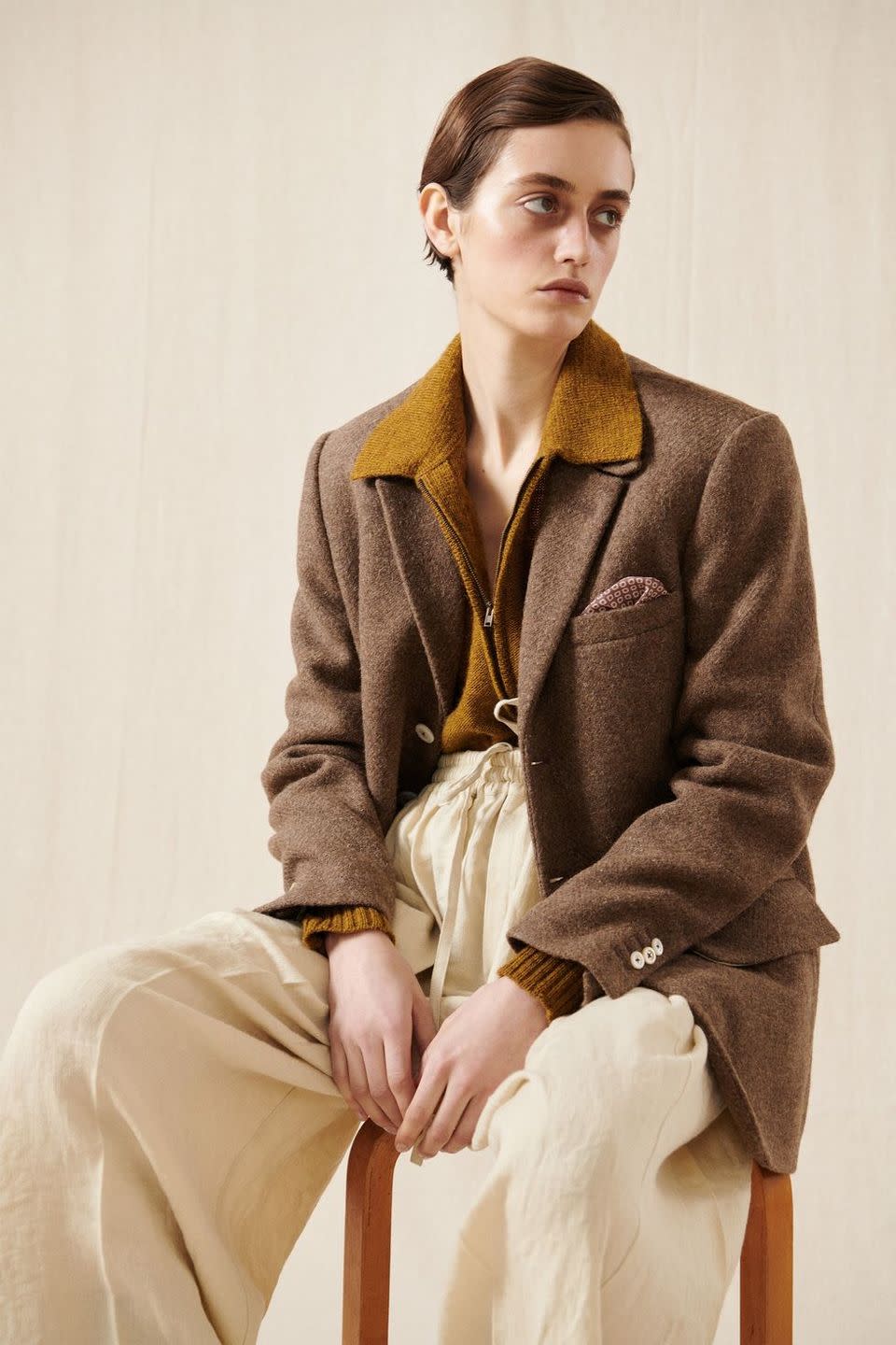 <p>Quality over quantity—or frills or drama or loudness, honestly. Marco Zanini seemingly took the strange, quiet time of the pandemic to further study and refine what defines his clothes, turning out a fall collection that turns heads not immediately, but slowly and seductively. It's a testament to the fabrics used that their luxe handfeel is apparent even through a screen; these are clothes you'd want to let your fingers slowly graze over, instinctively understanding that not all wools and cashmeres are created equal. It's a near perfect example of the oft-instructed idea to invest in classics that will stand the test of time, both in appearance and construction. From long sweater dresses to coats and suiting, every single piece is of the sort you'd hold onto forever.<em>—Leah Melby Clinton</em></p>