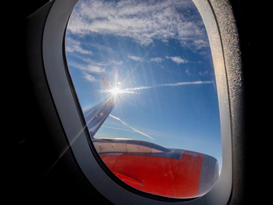 Airplane window EasyJet