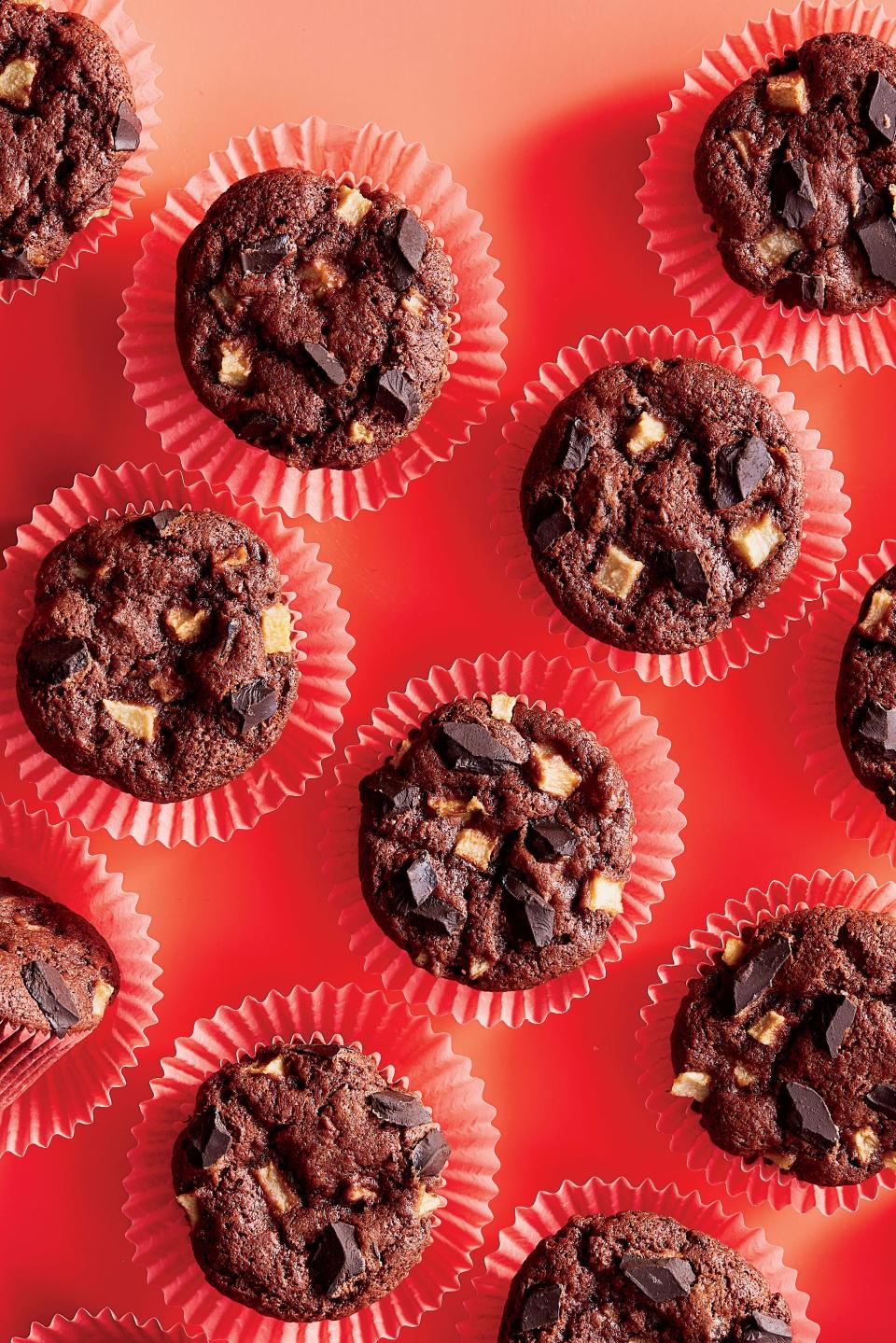 Chocolate-Pear Muffins