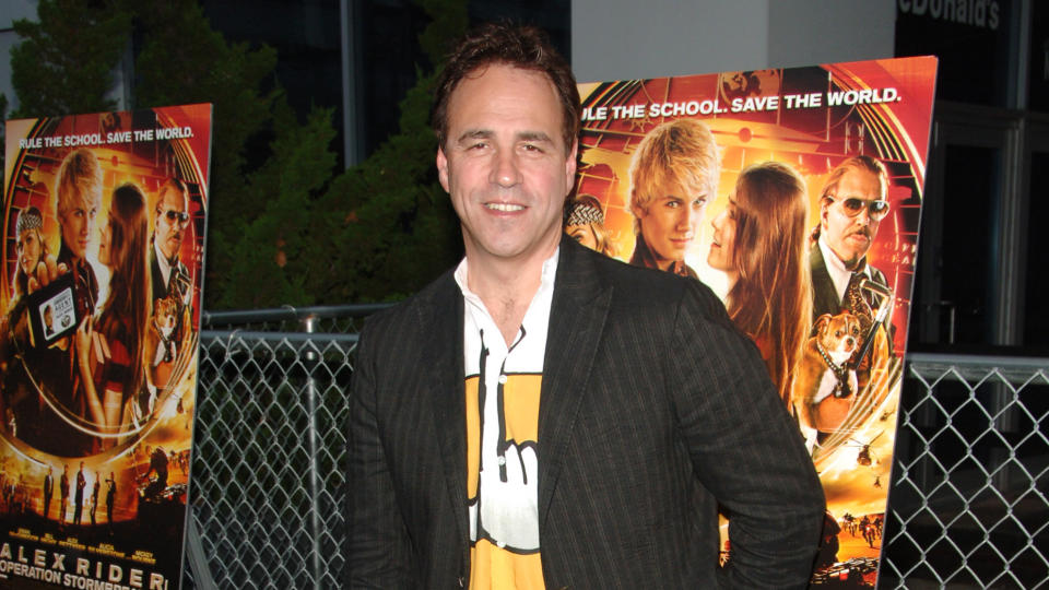 Anthony Horowitz at the New York Premiere of "Alex Rider: Operation Stormbreaker" at The Intrepid Sea Air & Space Museum. (Photo by Stephen Lovekin/WireImage)                    