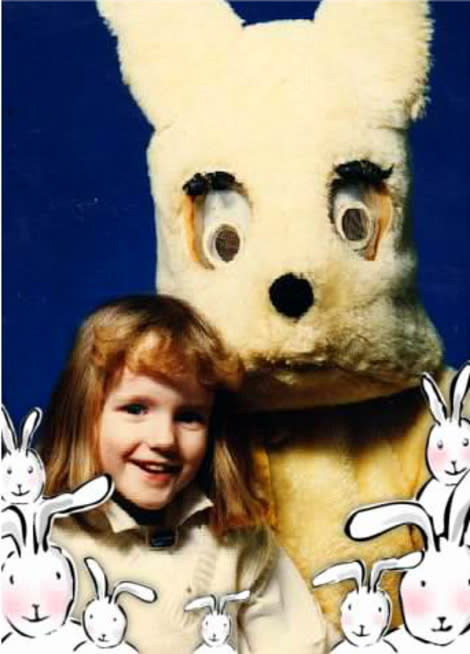 scary easter bunny mall pictures