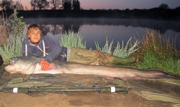 teen-catches-giant-catish-biggest-fish-in-britain-norfolk