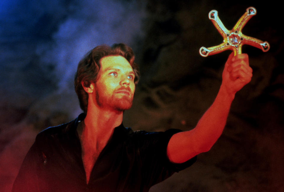 Ken Marshall embraces The Glaive in "Krull"