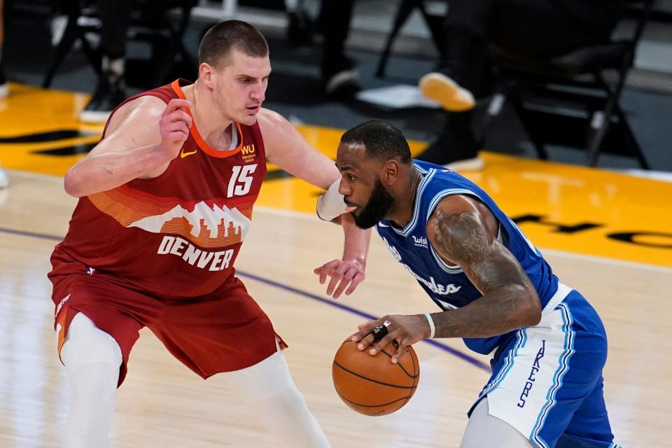 Will Nikola Jokic and the Denver Nuggets beat LeBron James and the Los Angeles Lakers in Game 1 of their NBA Playoffs series?